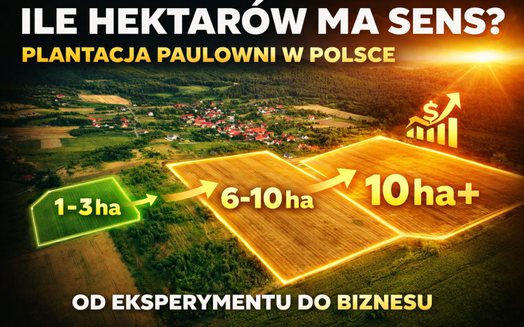 Ile ziemi potrzeba pod plantację paulowni, żeby inwestycja miała sens w Polsce?