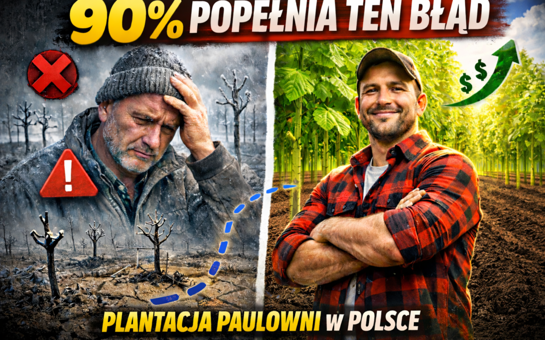 Plantacja paulowni w Polsce – błędy początkujących inwestorów, porównanie złej i dobrze prowadzonej uprawy