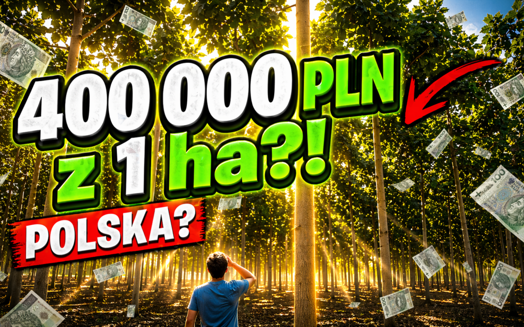 paulownia inwestycja ile mozna zarobic 400000 z 1 ha plantacja paulowni Polska