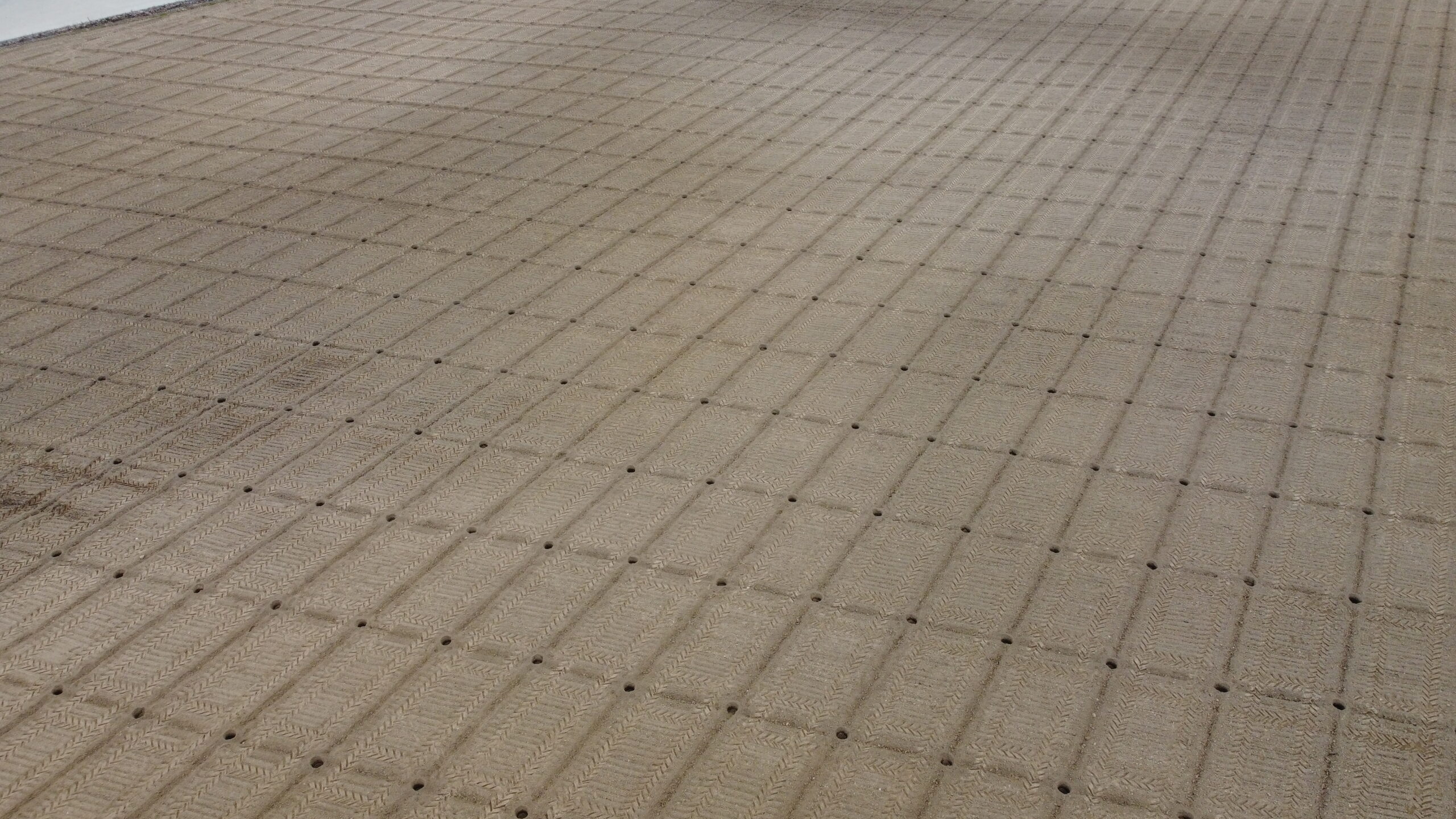 Siatka odwiertów pod sadzenie paulowni – równomierne rozmieszczenie punktów 3×5 m