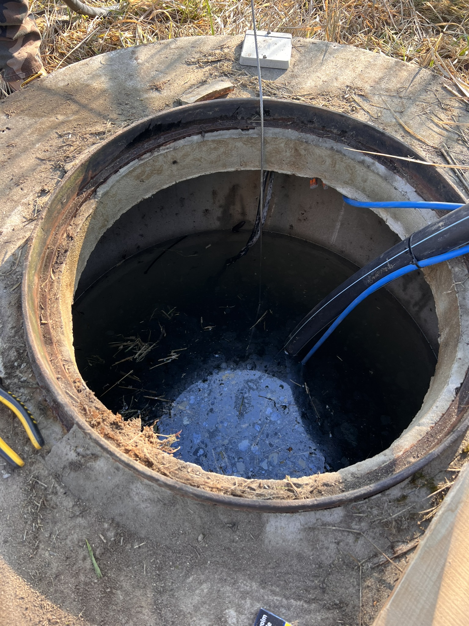 Studnia do zasilania systemu nawadniania na plantacji paulowni w Raszkowie