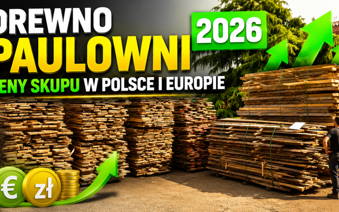 Drewno paulowni 2026 – ceny skupu w Polsce i Europie